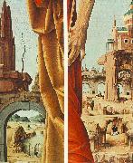 COSSA, Francesco del St Peter and St John the Baptist, details (Griffoni Polyptych) sdf painting
